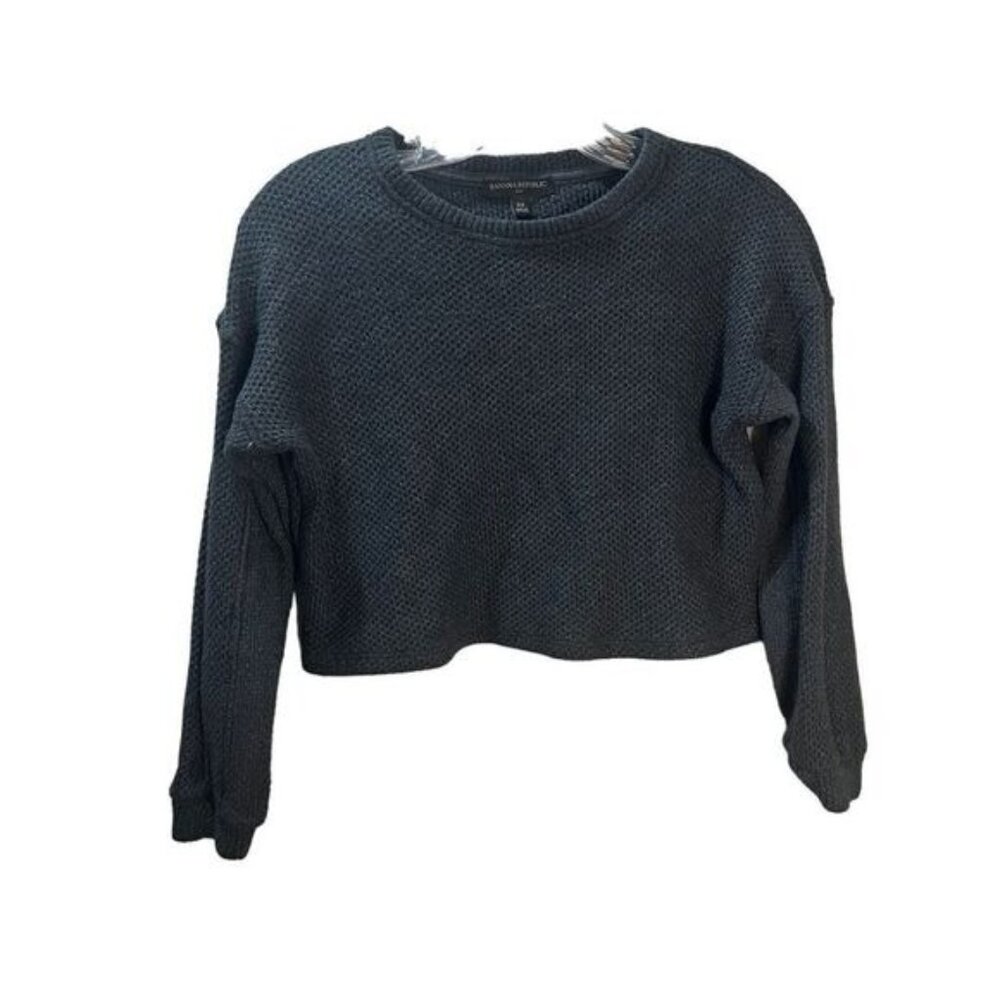 Banana Republic Womens Waffle Cropped‎ Sweater XS